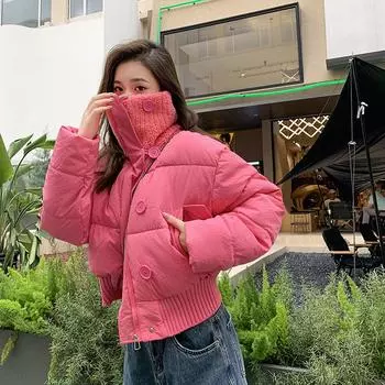 Зимняя куртка-пуховик для женщин, корейская хлопковая утепленная парка средней длины, женский толстый теплый пуховик, женская верхняя одежда, женская одежда L