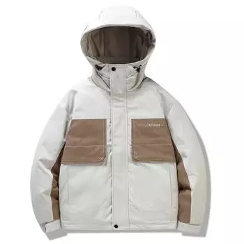 Зимняя куртка-пуховик мужская длинная куртка для молодых студентов модный бренд универсальный корейский вариант свободный повседневный теплый инструмент M хаки