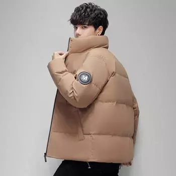 Зимняя куртка-пуховик мужская новая белая утиная пуховая утепленная куртка мужская свободная и универсальная мужская одежда M