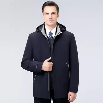 Зимняя куртка-пуховик папы, зимняя куртка для мужчин среднего возраста, утепленные новые топы для людей среднего возраста и пожилых людей 170