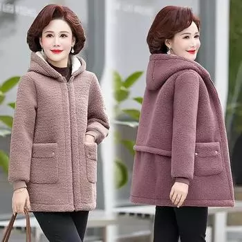 Зимняя куртка с флисовой подкладкой, женская модная, элегантная, утолщенная, теплая, повседневная, универсальная, верхняя часть пальто для мам 2XL зелёный