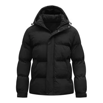 Зимняя куртка свободного покроя из хлопка, мужская съемная шапка, повседневная теплая одежда из плотного хлопка 8XL