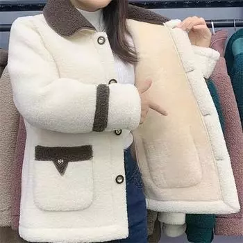 Женская куртка с бархатной подкладкой XL