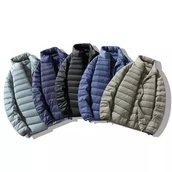 Зимняя легкая куртка-пуховик для мужчин, новая утолщенная куртка-пуховик для молодежи, зимняя одежда M