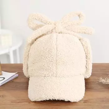 Зимняя лыжная летающая шапка корейская шапка i Lei Feng теплая овечья шерсть универсальная защитная бейсболка модная мужская и женская M56-58cm