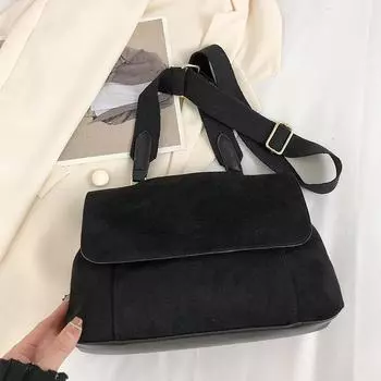 Зимняя матовая кожаная сумка через плечо, женская сумка через плечо с клапаном, ретро сумка-мессенджер, большая вместительная сумка-портфель 29x14x19cm коричневый