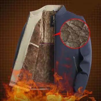 Зимняя мода тренд ветрозащитная куртка мужская повседневная расслабленная комфорт плюс флис утолщенное теплое пальто XL чёрный