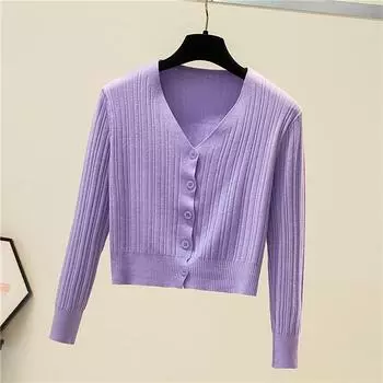 Зимняя мода женский вязаный кардиган с длинным рукавом осень облегающий повседневный верхняя одежда однотонный элегантный свитер куртка женский теплый трикотажный кардиган 24745 белый