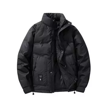 Зимняя модная легкая теплая куртка-пуховик с воротником-стойкой на утином пуху XXXXL