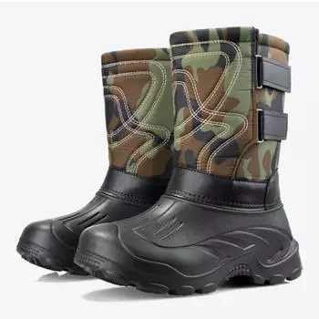 Зимняя модная обувь, мужские зимние ботинки, повседневные спортивные плюшевые теплые короткие ботинки на толстой подошве, водонепроницаемые ботинки для рыбалки 40