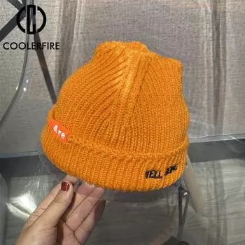 Зимняя модная женская шерстяная вязаная шапка-бини, теплая осенняя шапка-бини с манжетами, шапка для часов для девочек, весенние шапки с черепом для женщинAC2104 One Size белый