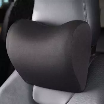 Зимняя мягкая подушка для подголовника автомобиля, подушка для сиденья, стула, хлопковая подушка из пены с эффектом памяти, тканевый чехол, мягкий подголовник, поддержка путешествий синий