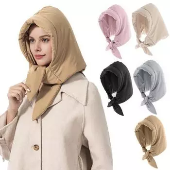 Зимняя мягкая шапка с регулируемой шнуровкой, противоскользящая, ветрозащитная, снегозащитная, сохраняющая тепло, защита шеи для улицы розовый