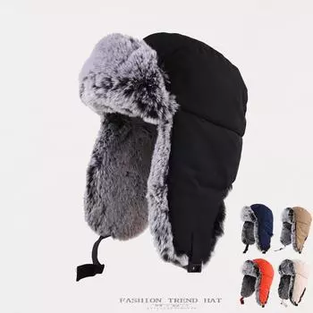 Зимняя мягкая утолщенная кепка Thunderbolt для мужчин, для езды на велосипеде, защита ушей, плюшевая теплая хлопковая кепка для детей One Size красный