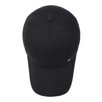 Зимняя мужская бархатная утолщенная бейсболка для защиты ушей для людей среднего и пожилого возраста, повседневная модная термохлопковая шапка Adjustable серый