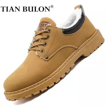 Зимняя мужская деловая повседневная обувь, теплая меховая дизайнерская обувь, мужская обувь для отдыха, кожаные высококачественные мужские мокасины Zapatos Hombre 40