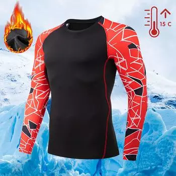 Зимняя мужская флисовая куртка для велоспорта с квадратным принтом, прочный велотоп, теплый свитер с длинными рукавами для велоспорта S багровый