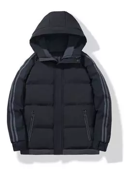 Зимняя мужская куртка большого размера с хлопковой подкладкой, повседневная одежда с хлопковой подкладкой, мужская утепленная одежда для хлеба, куртка с капюшоном и хлопковой подкладкой для мужчин M хаки