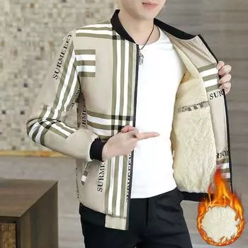 Зимняя мужская куртка-бомбер на молнии, мужская модная длинная флисовая теплая стеганая куртка с капюшоном, повседневная ветровка M