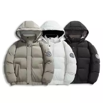 Зимняя мужская куртка с капюшоном в американском уличном стиле с хлопковой подкладкой, модная и универсальная куртка-пуховик, студенческая куртка L