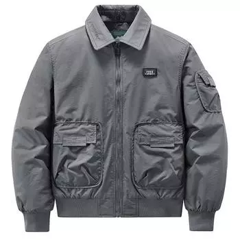 Зимняя мужская куртка с несколькими карманами, утолщенная мужская куртка, куртка больших размеров для мужчин M