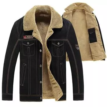 Зимняя мужская куртка в стиле милитари, ветрозащитная теплая верхняя одежда для пешего туризма, мужская тренировочная спортивная толстая термобелье из овечьего флиса, тактическое пальто M