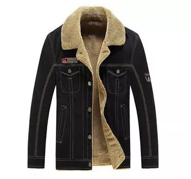 Зимняя мужская куртка в стиле милитари, ветрозащитная теплая верхняя одежда для пешего туризма, мужская тренировочная спортивная толстая термобелье из овечьего флиса, тактическое пальто M