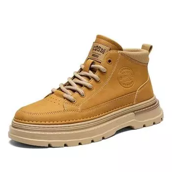 Зимняя мужская обувь для офиса 2024 года, теплые плюшевые мужские носки и ботинки, модные спортивные ботинки на толстой подошве, бесплатная доставка 39