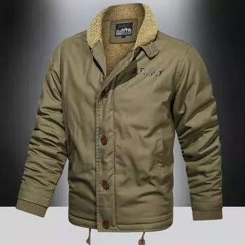 Зимняя мужская плюшевая флисовая куртка с меховым воротником, куртка для инструментов, мягкая куртка M