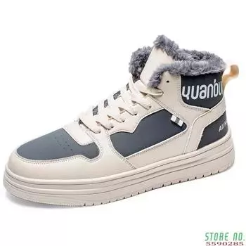 Зимняя мужская повседневная обувь, модная хлопковая мужская обувь для скейтборда, уличная дорожная вулканизированная обувь для фитнеса, сохраняющая тепло, мужские кроссовки 43