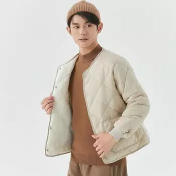 Зимняя мужская студенческая утолщенная и увеличенная утолщенная и подбитая теплая хлопковая одежда с длинными рукавами мужская хлопковая одежда топы 2333 M