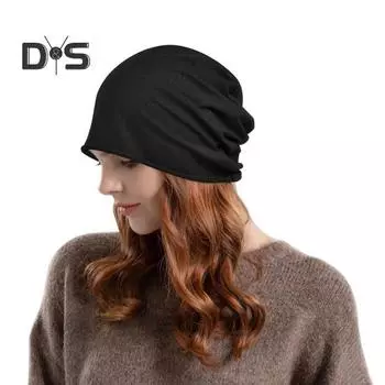 Зимняя мужская вязаная шапка, эластичная, однослойная, однотонная, защита ушей, теплая, повседневная, в стиле хип-хоп, кепка с начесом темно-серого