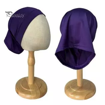 Зимняя мужская вязаная шапка, эластичная, однослойная, однотонная, защита ушей, хип-хоп, мешковатая, для защиты головы, шапка-бини, для улицы, с начесом чёрный