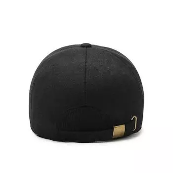 Зимняя новая бейсболка для защиты ушей, кепка для мужчин среднего и пожилого возраста, утепленная шерстяная теплая хлопковая кепка Adjustable серый