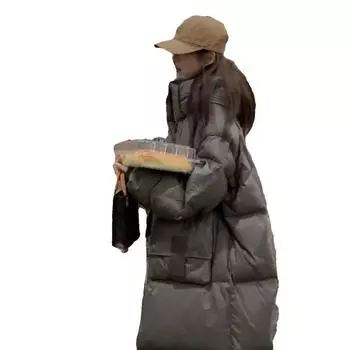 Зимняя новая длинная утепленная куртка до колена S