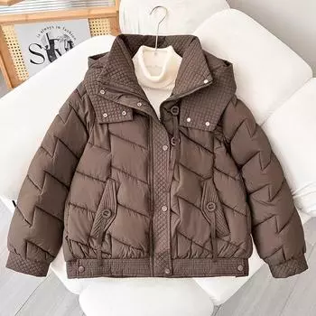 Зимняя новая хлопковая одежда женская короткая тонкая хлопковая одежда женская зимняя куртка больших размеров для женщин из хлопка утолщенная куртка женская S белый