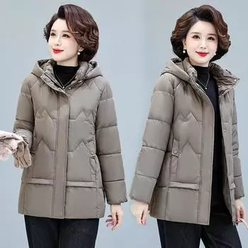 Зимняя новая хлопковая одежда женская средняя и длинная корейская версия облегающая одежда с хлопковой подкладкой утолщенные теплые и универсальные женские куртки XL чёрный