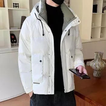 Зимняя новая куртка-пуховик Fashion Trend с капюшоном Outdoor Tooling Down M зелёный