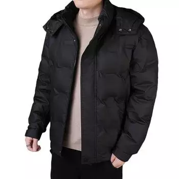 Зимняя новая куртка-пуховик мужская модная тенденция с капюшоном куртка-пуховик повседневная L