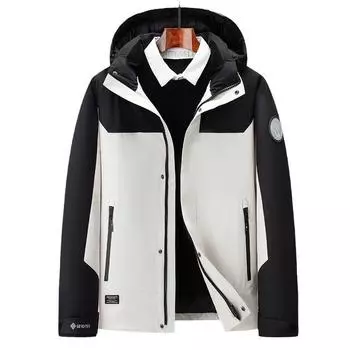 Зимняя новая куртка-пуховик с капюшоном, мужская утолщенная куртка средней и длинной длины для молодежи M