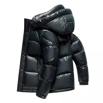 Зимняя новая куртка с капюшоном, мужская утолщенная короткая молодежная арктическая куртка-пуховик для активного отдыха M