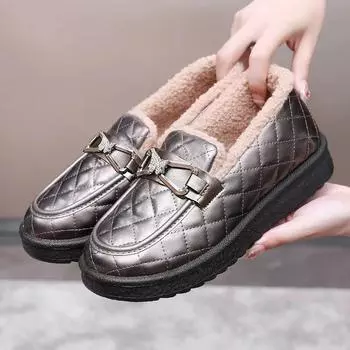 Зимняя новая легкая и износостойкая повседневная теплая модная и удобная спортивная нескользящая женская обувь 36