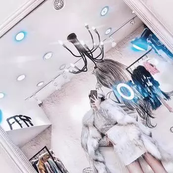 Зимняя новая мода 2024 года, шуба из искусственного меха енота, женское пальто с меховыми лацканами и оборками по краю длиной до колена S