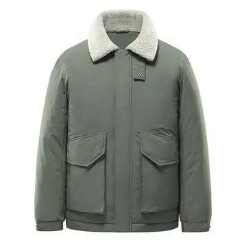 Зимняя новая модная брендовая универсальная стеганая куртка, плотное теплое повседневное пальто на белом утином пуху M чёрный