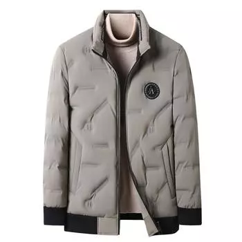 Зимняя новая мужская куртка-пуховик с воротником-стойкой, короткая теплая повседневная универсальная молодежная модная зимняя куртка M