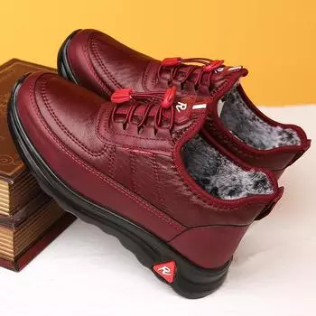 Зимняя новая мужская модная однотонная плюшевая и толстая изоляция, нескользящая, водонепроницаемая, легкая и удобная хлопковая обувь 38