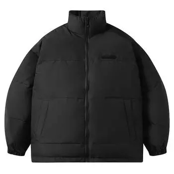 Зимняя новая мужская пуховая куртка утолщенная и теплая белая утиная пуховая куртка с воротником-стойкой, модный бренд, простые топы, универсальные пальто для пар M