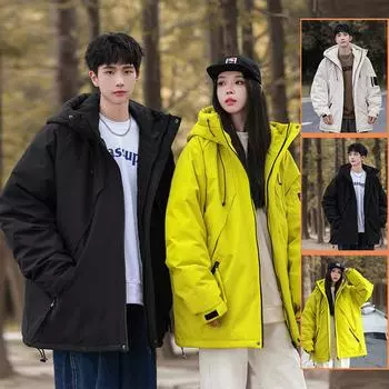 Зимняя новая национальная стандартная 85% пуховая куртка в гонконгском стиле универсальная ветрозащитная и морозостойкая пара модель G-3657 M