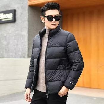Зимняя новая простая и универсальная куртка-пуховик для мужчин, утолщенная, морозостойкая и теплая для молодежи и людей среднего возраста, модная куртка-пуховик Bread M