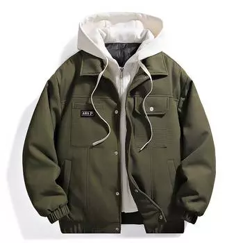 Зимняя новая ретро поддельная двухкомпонентная куртка из утиного пуха белого цвета с вафельным узором, мужская утолщенная модная брендовая куртка, теплая верхняя часть M